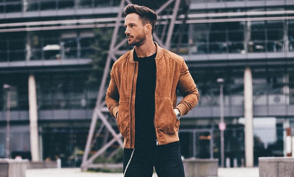 bomber homme camel